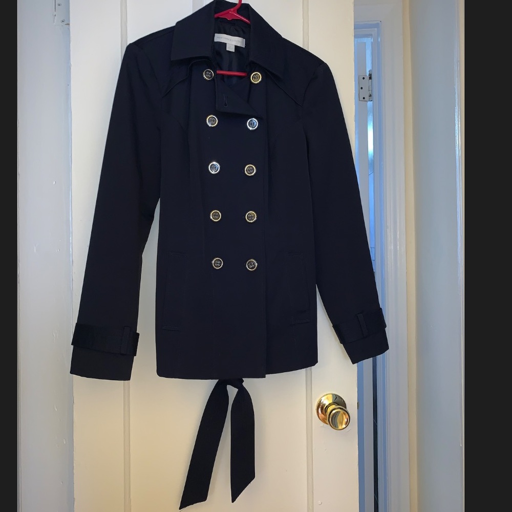 🧥 New York & Company Double Breasted Trench Coat